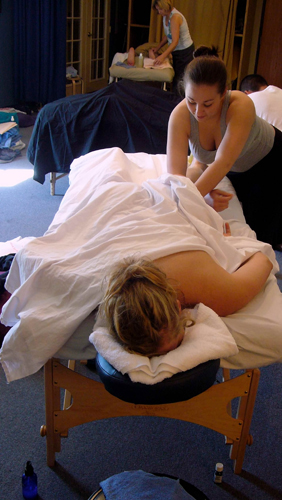 Massage School - Learning About Depth of Pressure